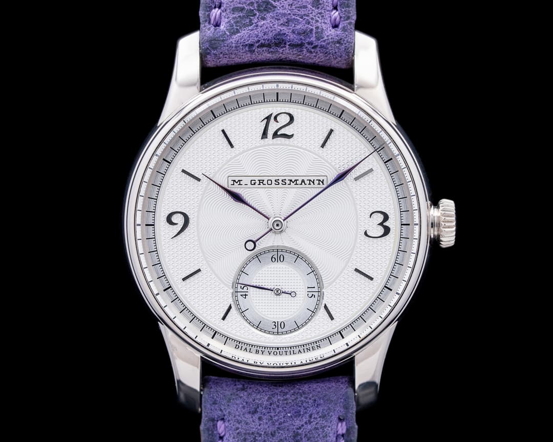 Moritz Grossmann X Kari Voutilainen Benu 37 "Silver Bullet" 18K White Gold Silver Dial LE