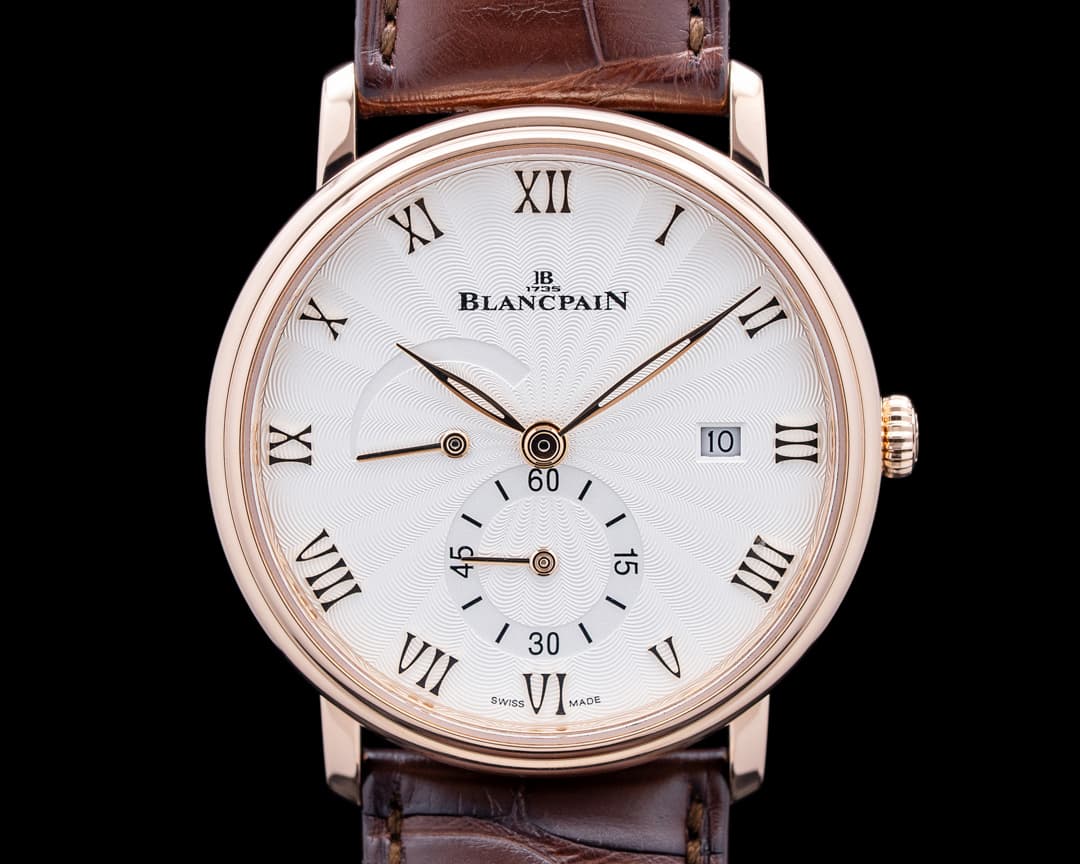 Blancpain 6606A Villeret Ultraplate 18K Rose Gold Opaline Dial
