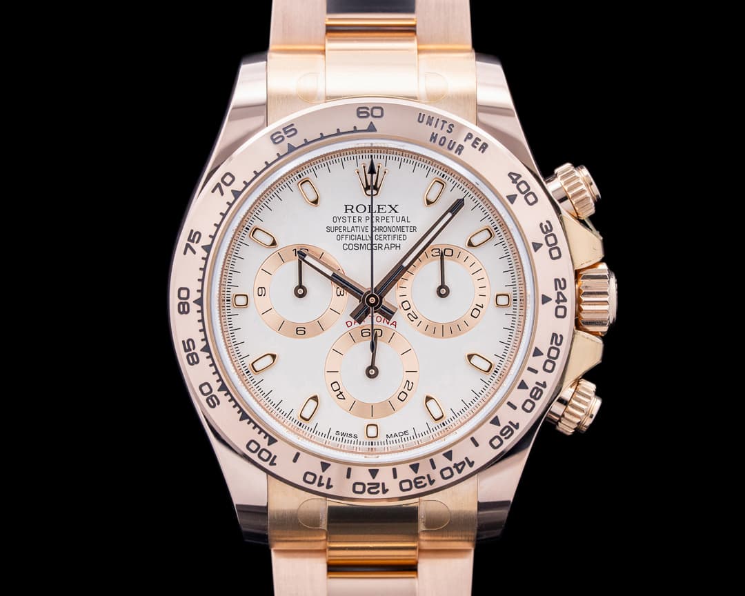 Rolex 116505 Daytona 18K Everose Gold Ivory Dial