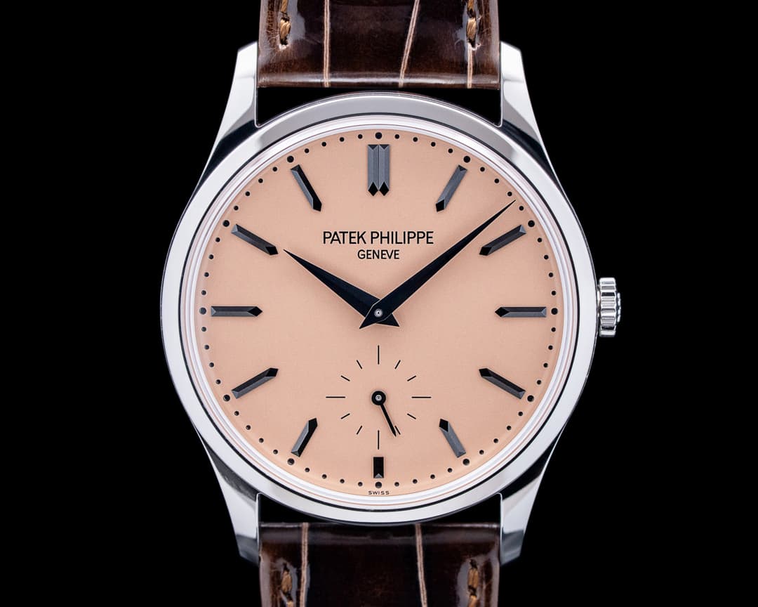 Image of Patek Philippe 6196P-001 Calatrava Platinum Salmon Dial 2026 UNWORN