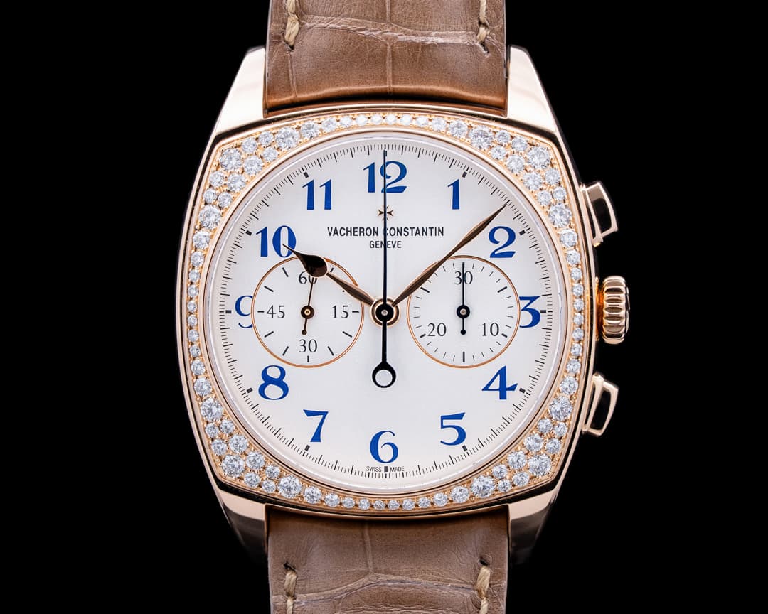 Vacheron Constantin 5005S Harmony Chronograph Small Model 18K Rose Gold Silver Dial LIMITED