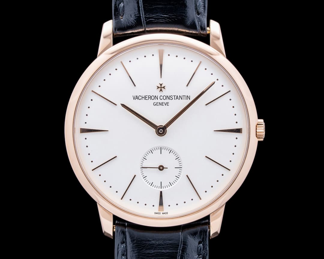 Vacheron Constantin 1110U/000R Patrimony Manual-Winding 18K Rose Gold Silver Dial