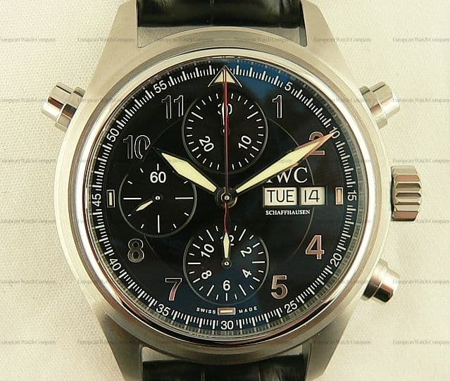 IWC Doppel Spitfire Black Dial Strap