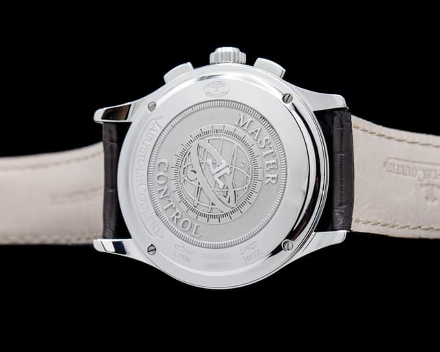 66567 Jaeger-LeCoultre Q1538420 Master Chronograph Date SS Silver Dial ...