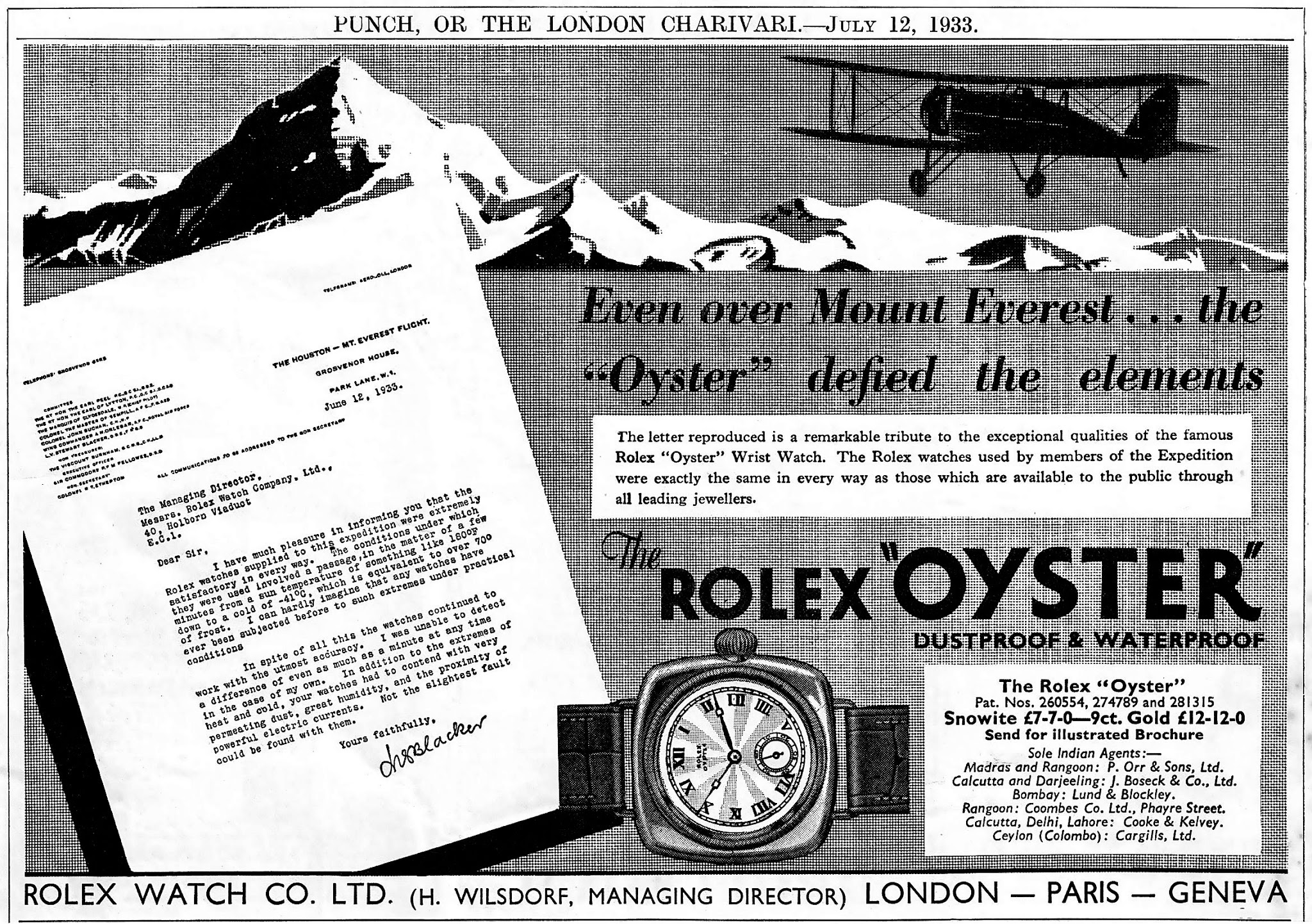 Mount Everest on April 3, 1933